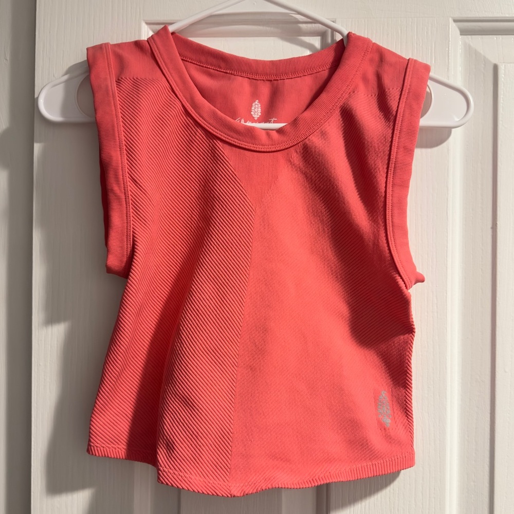 Free People Movement Free Throw Tank Top Muscle Orange M/L